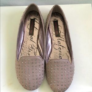 MATERIAL GIRL STUDDED FLATS